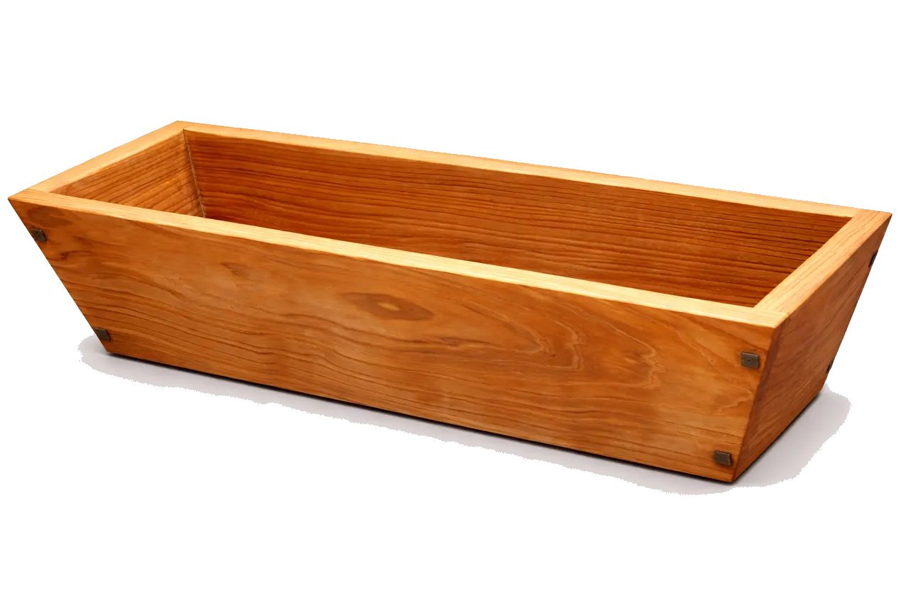Illustration of a completed window planter made from western red cedar